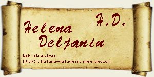 Helena Deljanin vizit kartica